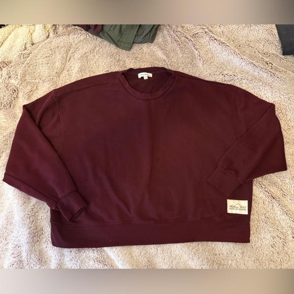 WeWoreWhat Tops - WeWoreWhat Women’s Burgundy Sweatshirt